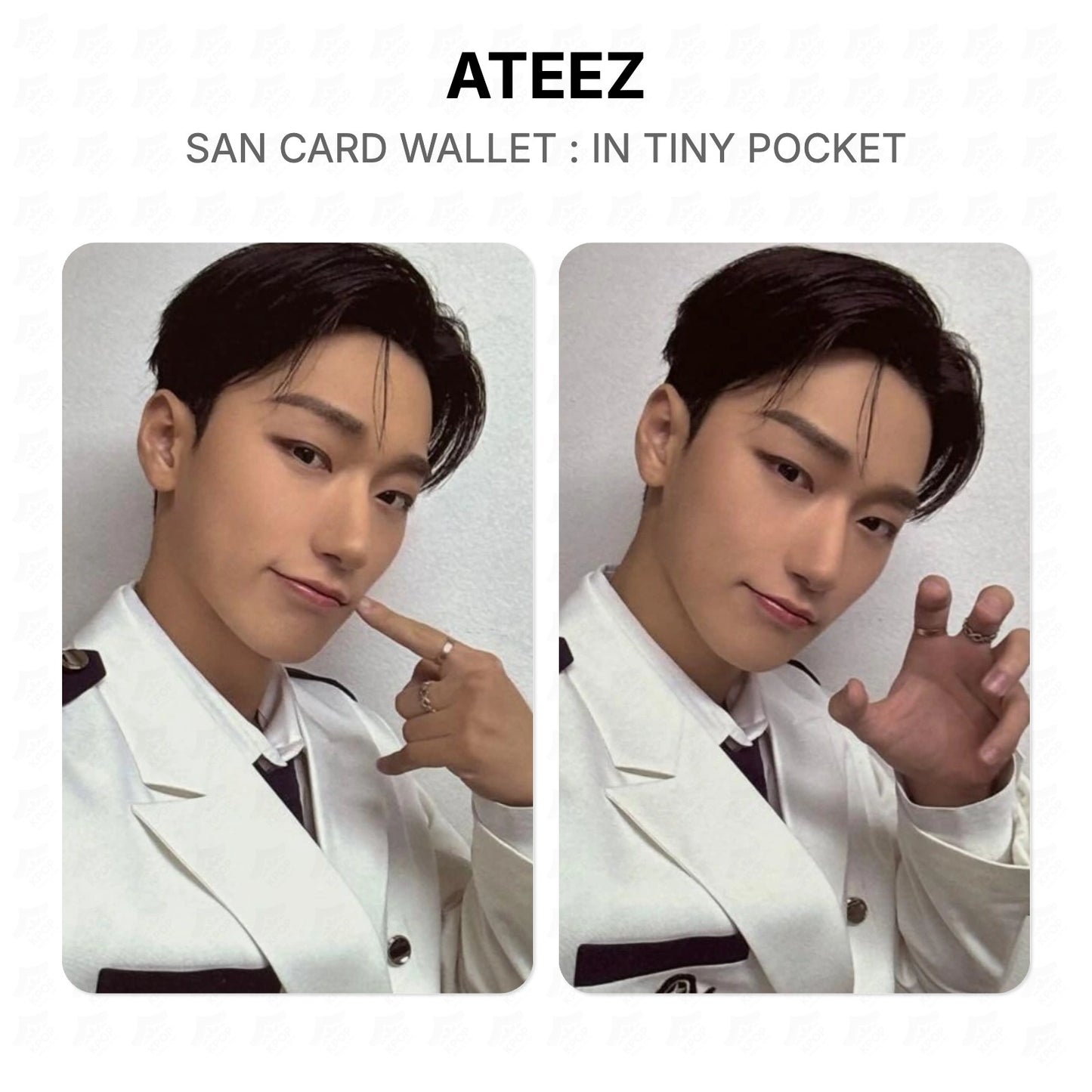 ATEEZ SAN CARD WALLET : IN TINY POCKET Official Photocard