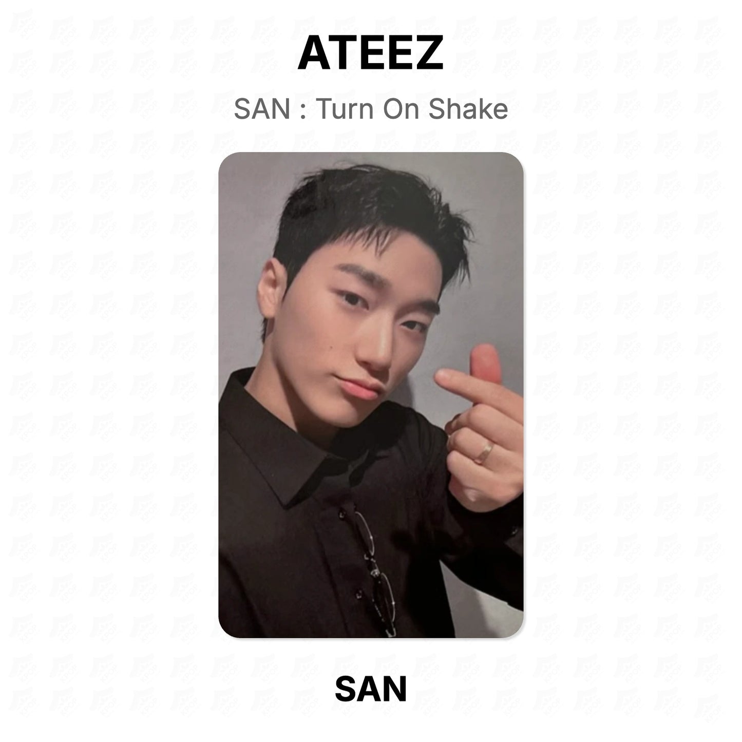 ATEEZ SAN : Turn On Shake Official Photocard