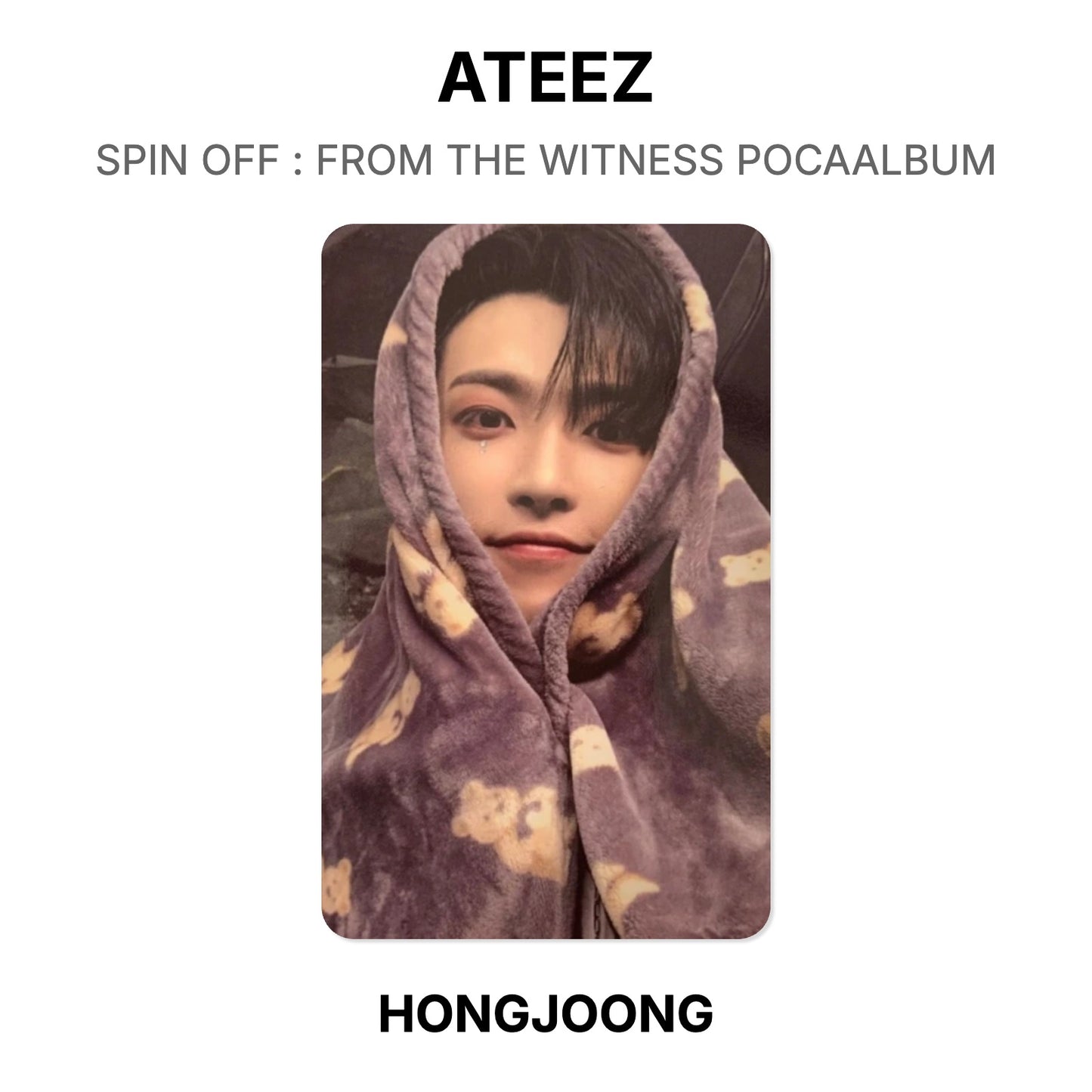 ATEEZ SPIN OFF : FROM THE WITNESS POCAALBUM photocard officielle