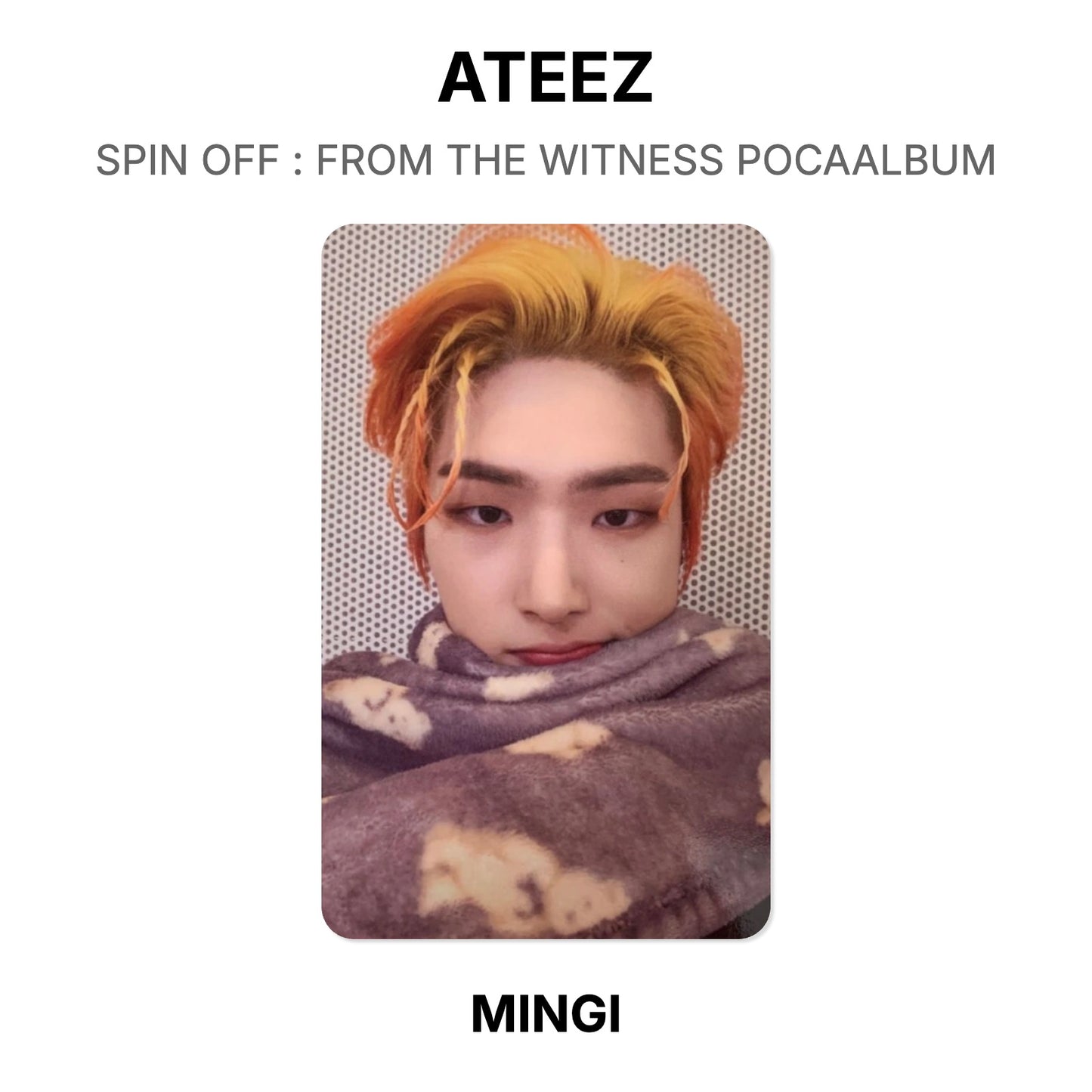 ATEEZ SPIN OFF : FROM THE WITNESS POCAALBUM Official Photocard