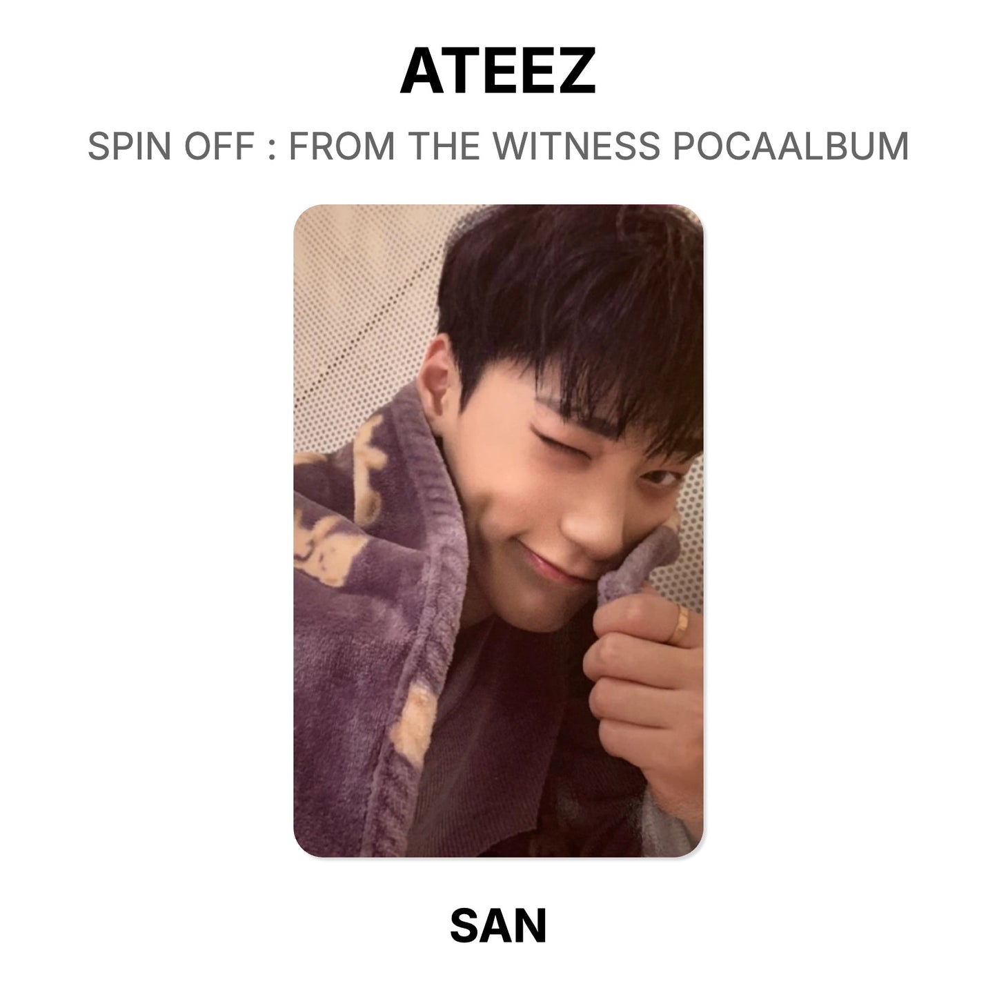 ATEEZ SPIN OFF : FROM THE WITNESS POCAALBUM Official Photocard