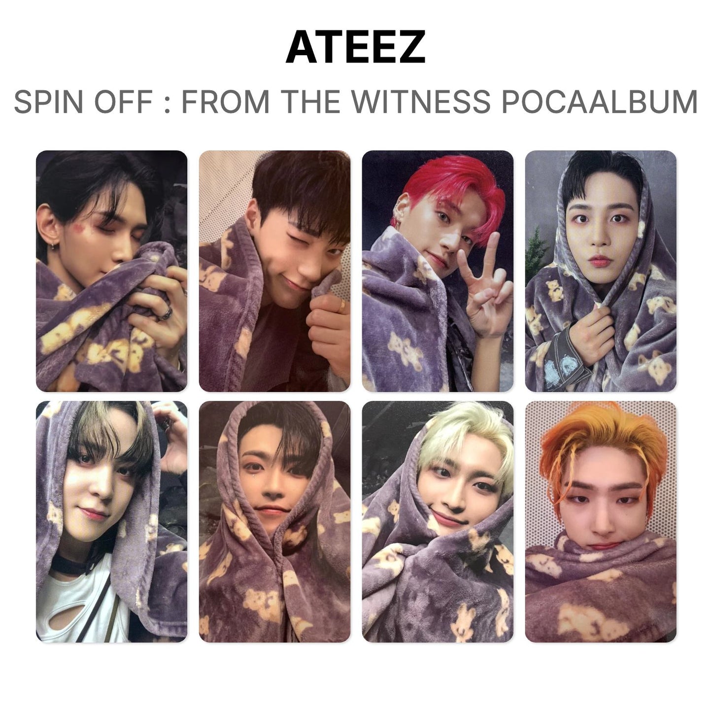 ATEEZ SPIN OFF : FROM THE WITNESS POCAALBUM photocard officielle