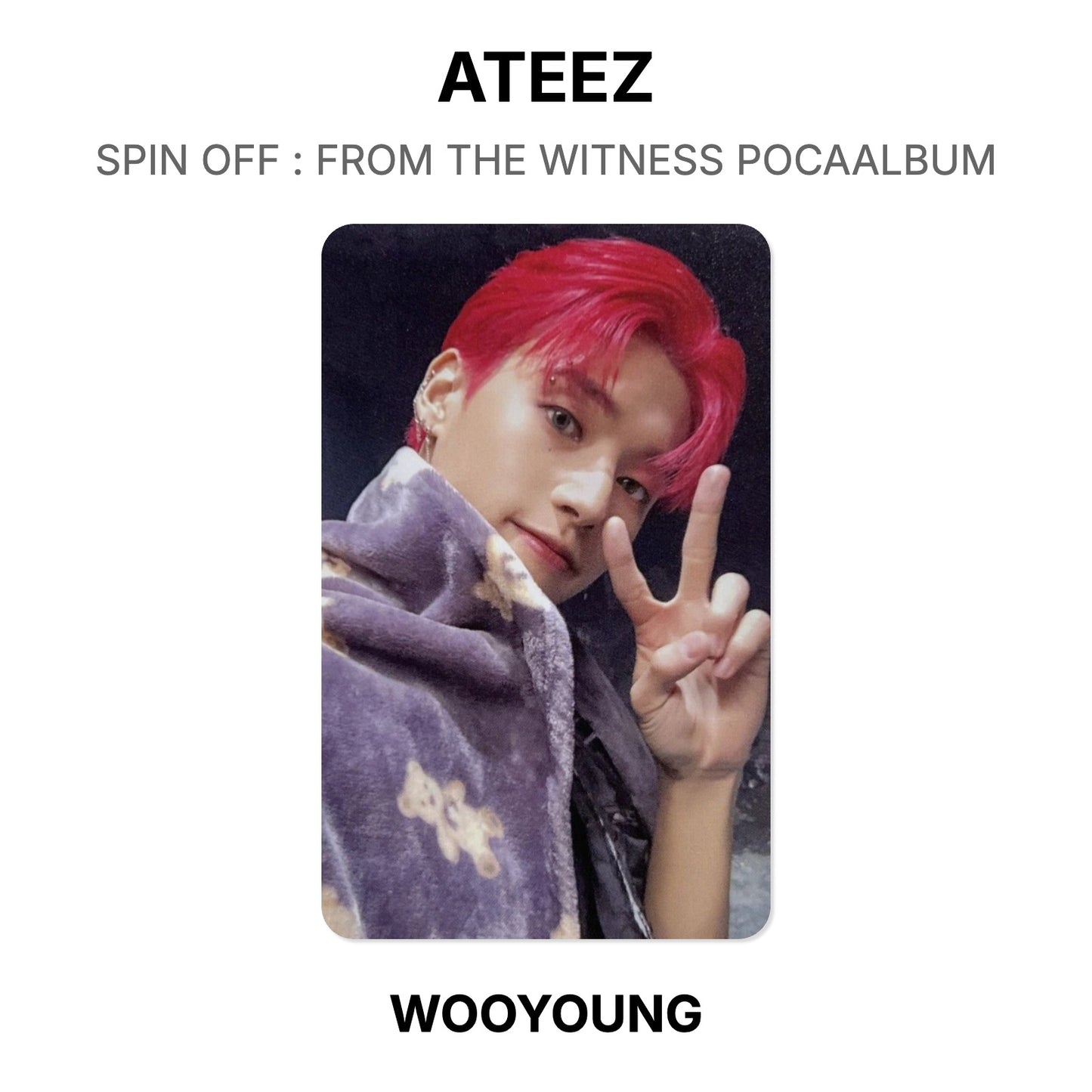 ATEEZ SPIN OFF : FROM THE WITNESS POCAALBUM Official Photocard