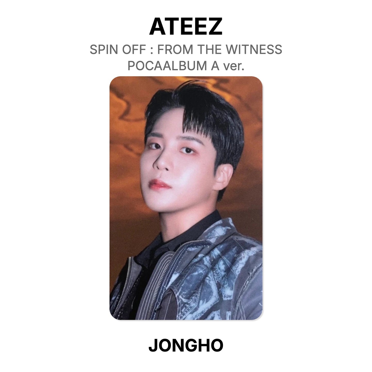 ATEEZ SPIN OFF : FROM THE WITNESS POCAALBUM A ver. Official Photocard