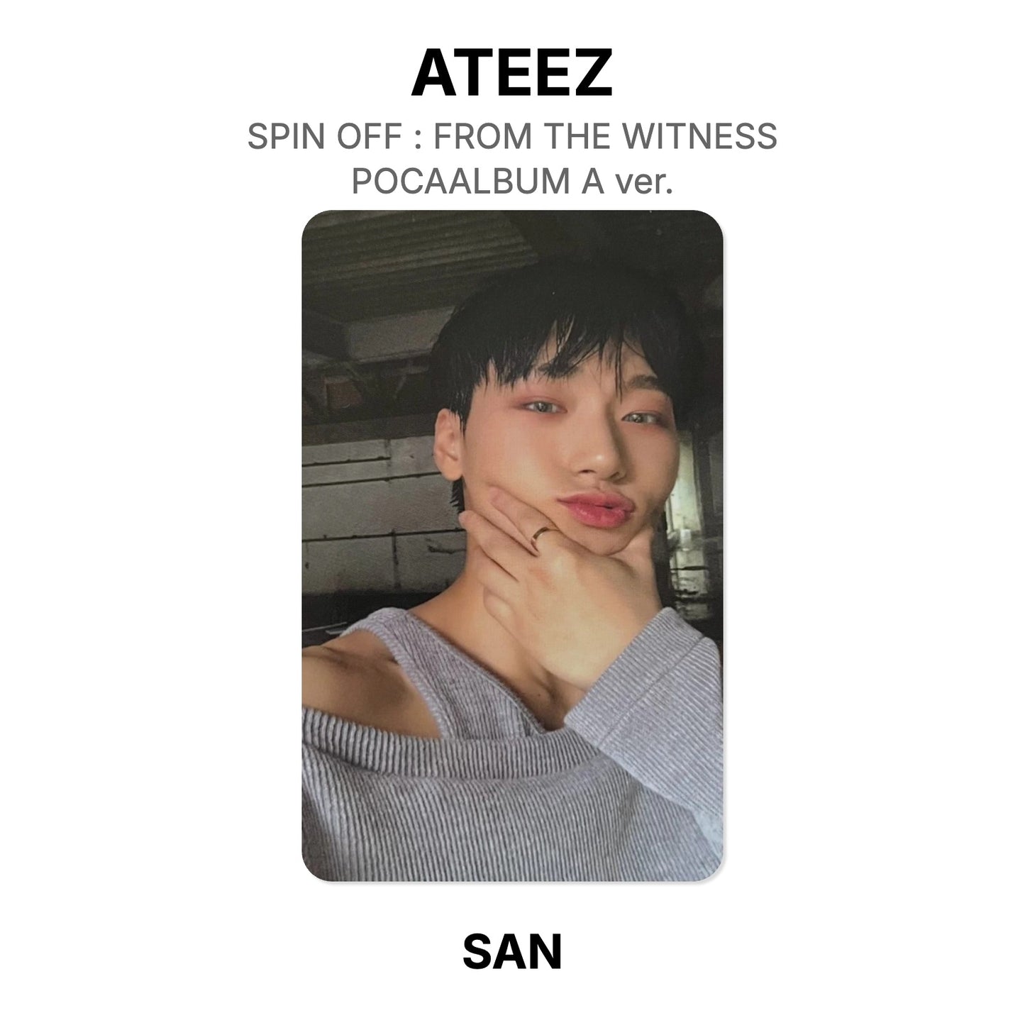 ATEEZ SPIN OFF : FROM THE WITNESS POCAALBUM A ver. Official Photocard