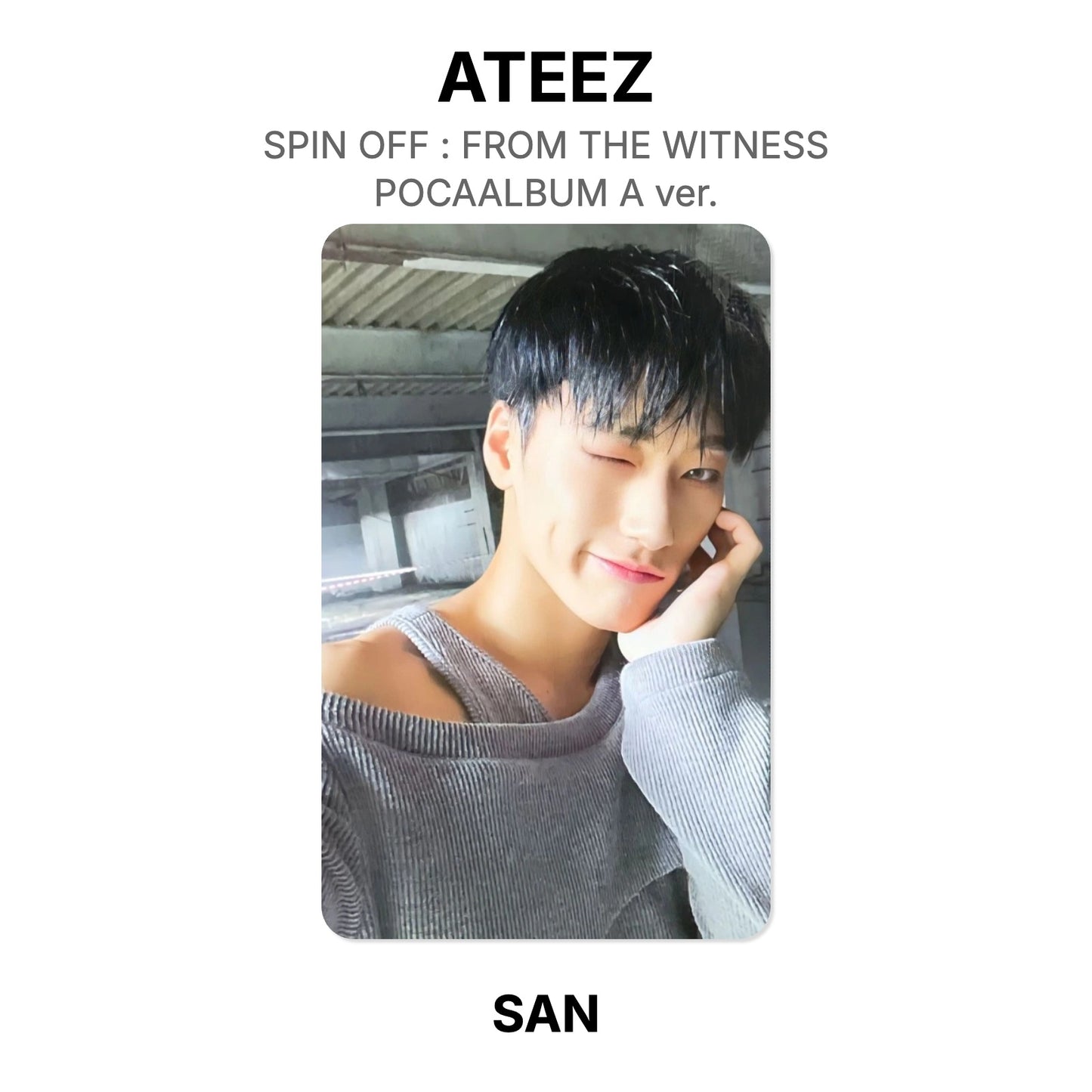 ATEEZ SPIN OFF : FROM THE WITNESS POCAALBUM A ver. Official Photocard