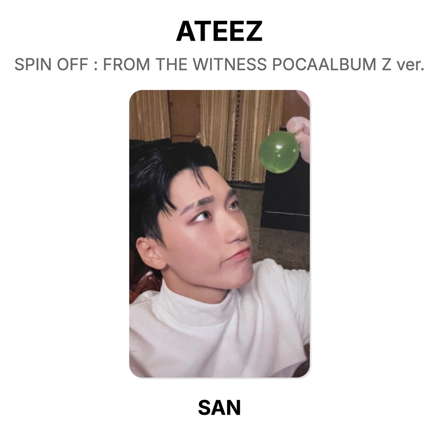 ATEEZ SPIN OFF : FROM THE WITNESS POCAALBUM Z ver. 官方小卡