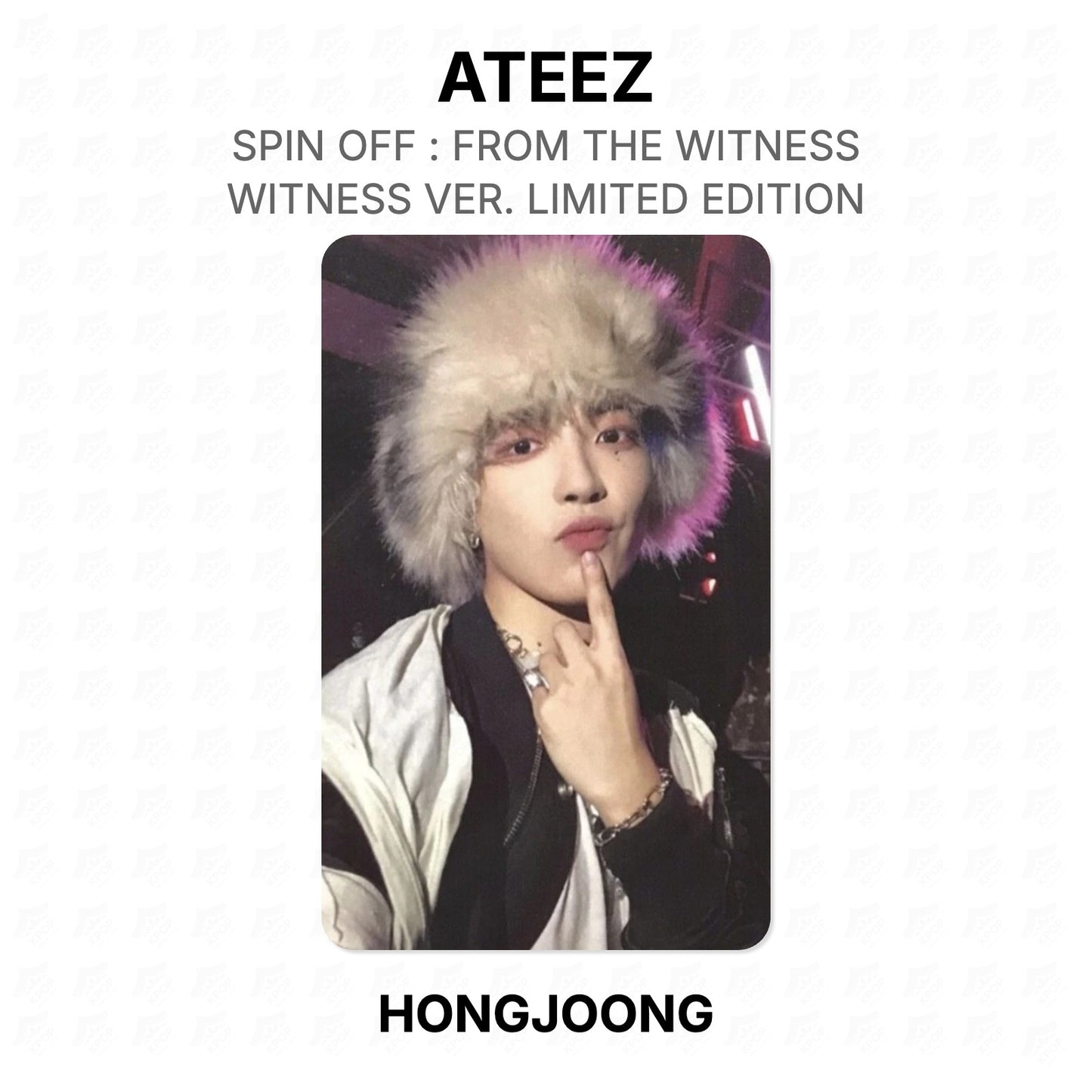 ATEEZ SPIN OFF : FROM THE WITNESS WITNESS VER. LIMITED EDITION Offizielle Fotokarte