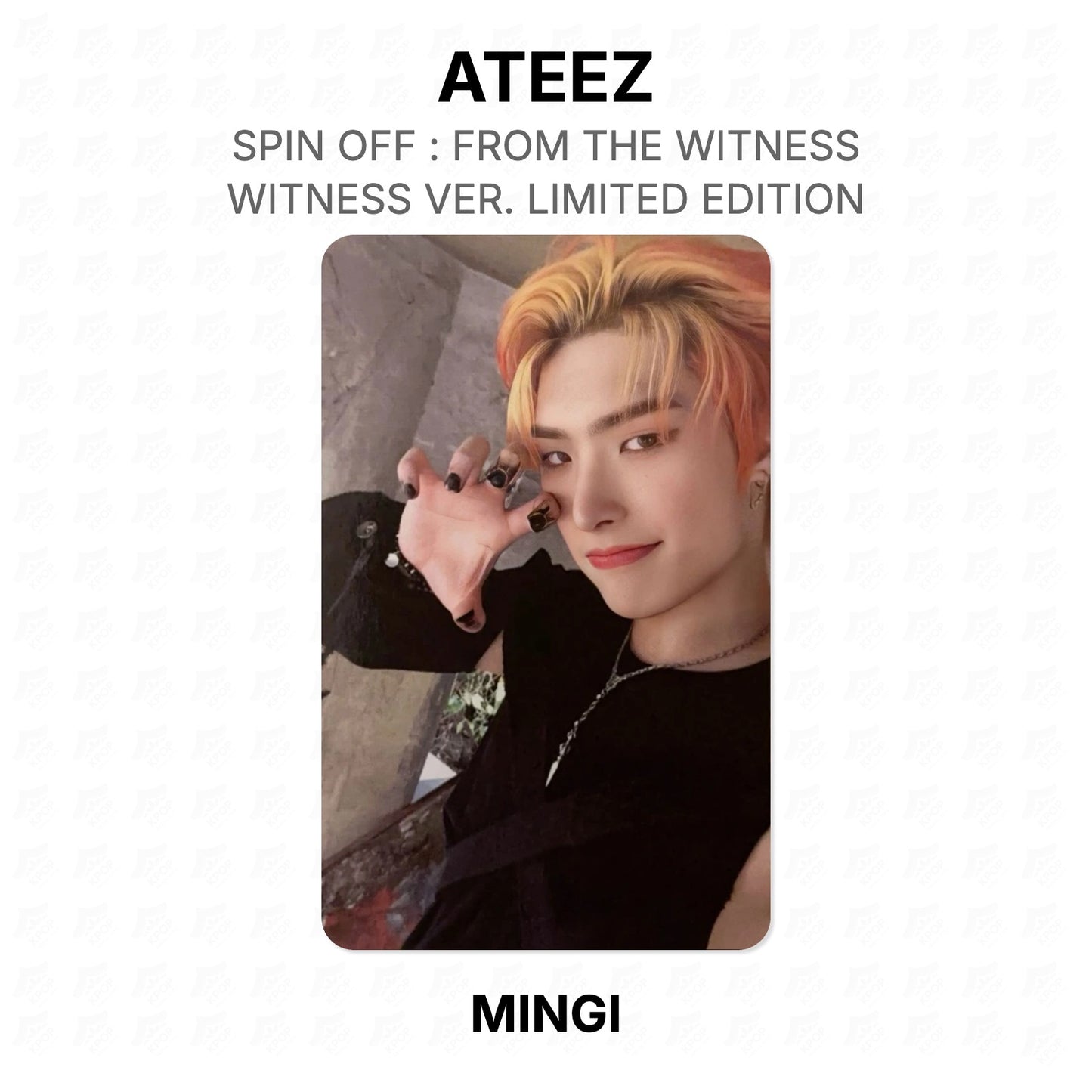 ATEEZ SPIN OFF : FROM THE WITNESS WITNESS VER. LIMITED EDITION Offizielle Fotokarte