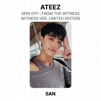 ATEEZ SPIN OFF : FROM THE WITNESS WITNESS VER. LIMITED EDITION Offizielle Fotokarte