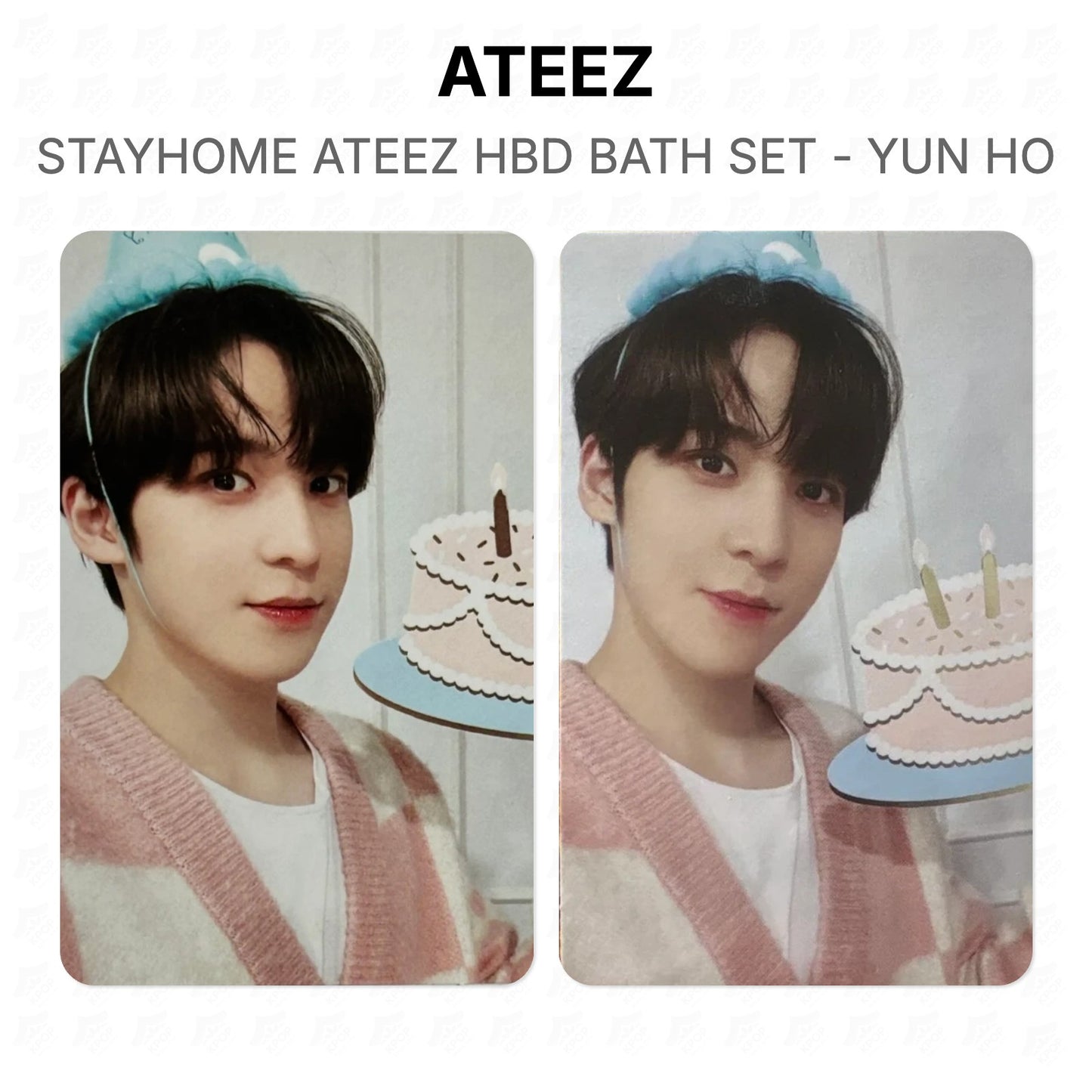 ATEEZ STAYHOME ATEEZ HBD BATH SET - YUN HO Official Photocard