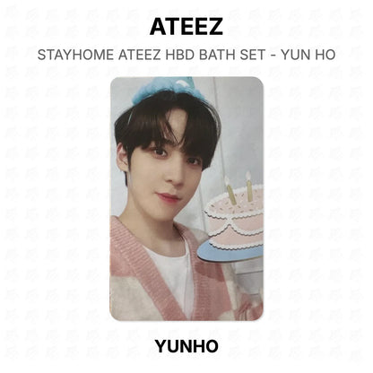 ATEEZ STAYHOME ATEEZ HBD BATH SET - YUN HO Official Photocard