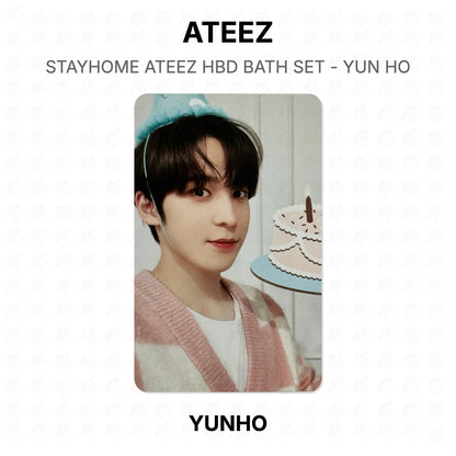 ATEEZ STAYHOME ATEEZ HBD BATH SET - YUN HO Official Photocard