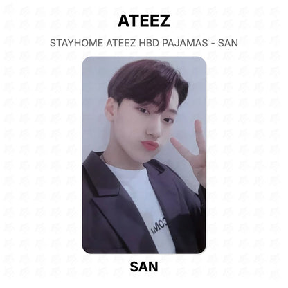 ATEEZ STAYHOME ATEEZ HBD PAJAMAS - SAN Official Photocard