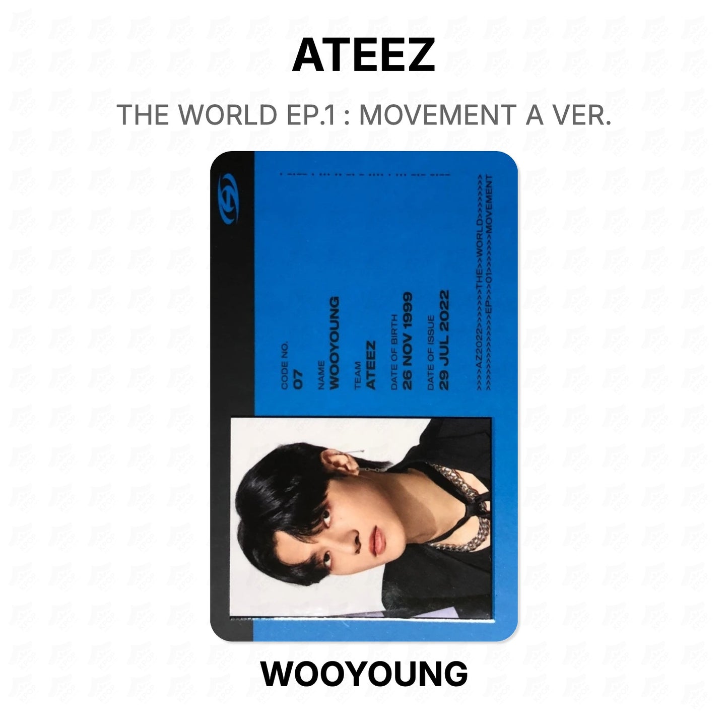 ATEEZ THE WORLD EP.1 : MOVEMENT A VER. Official Photocard