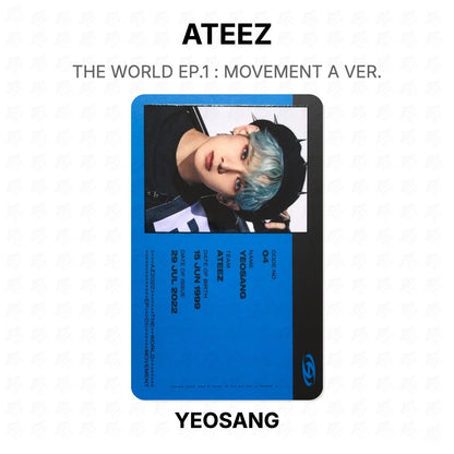 ATEEZ THE WORLD EP.1 : MOVEMENT A VER. Official Photocard
