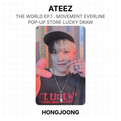 ATEEZ THE WORLD EP.1 : MOVEMENT EVERLINE POP-UP STORE LUCKY DRAW Official Photocard