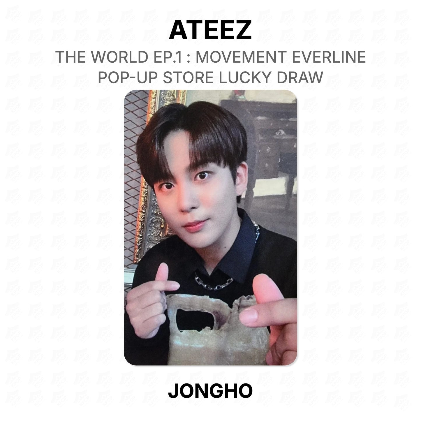 ATEEZ THE WORLD EP.1 : MOVEMENT EVERLINE POP-UP STORE LUCKY DRAW Official Photocard