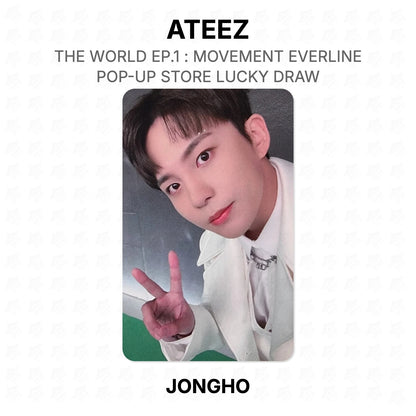ATEEZ THE WORLD EP.1 : MOVEMENT EVERLINE POP-UP STORE LUCKY DRAW Official Photocard