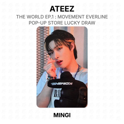 ATEEZ THE WORLD EP.1 : MOVEMENT EVERLINE POP-UP STORE LUCKY DRAW Official Photocard