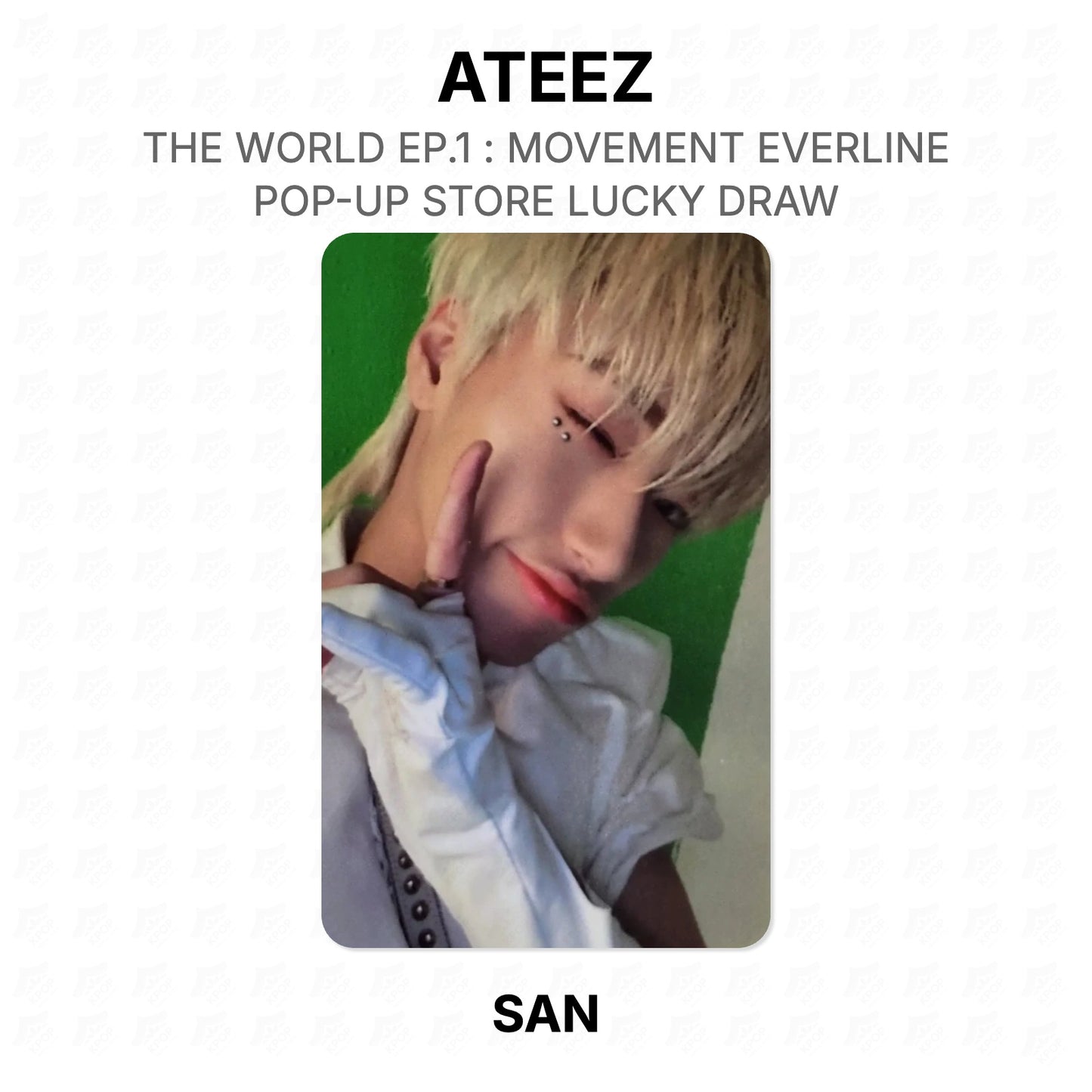ATEEZ THE WORLD EP.1 : MOVEMENT EVERLINE POP-UP STORE LUCKY DRAW Official Photocard