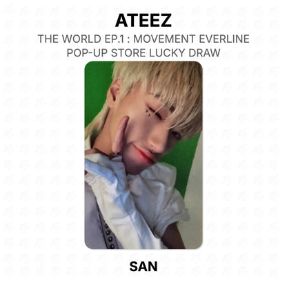 ATEEZ THE WORLD EP.1 : MOVEMENT EVERLINE POP-UP STORE LUCKY DRAW Official Photocard