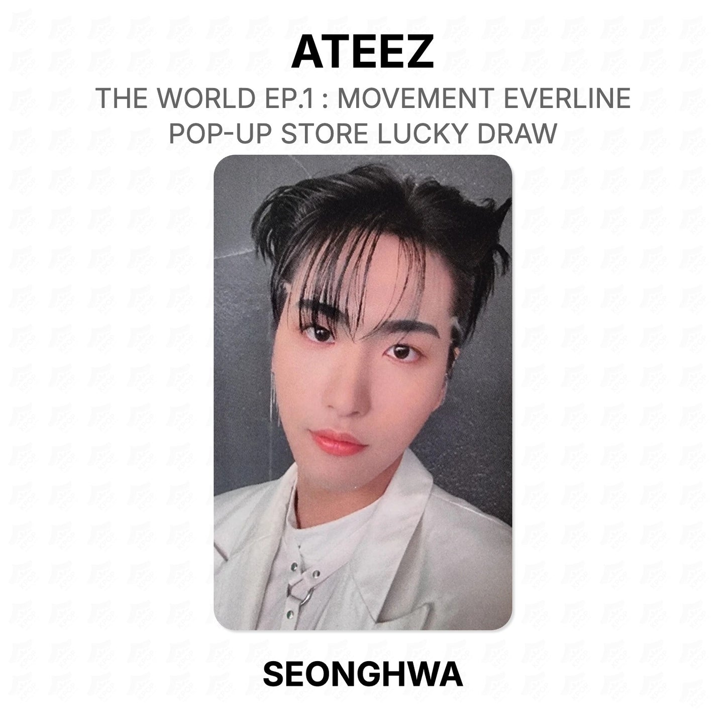 ATEEZ THE WORLD EP.1 : MOVEMENT EVERLINE POP-UP STORE LUCKY DRAW Official Photocard