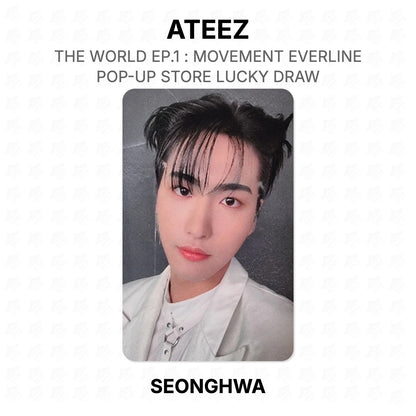 ATEEZ THE WORLD EP.1 : MOVEMENT EVERLINE POP-UP STORE LUCKY DRAW Official Photocard