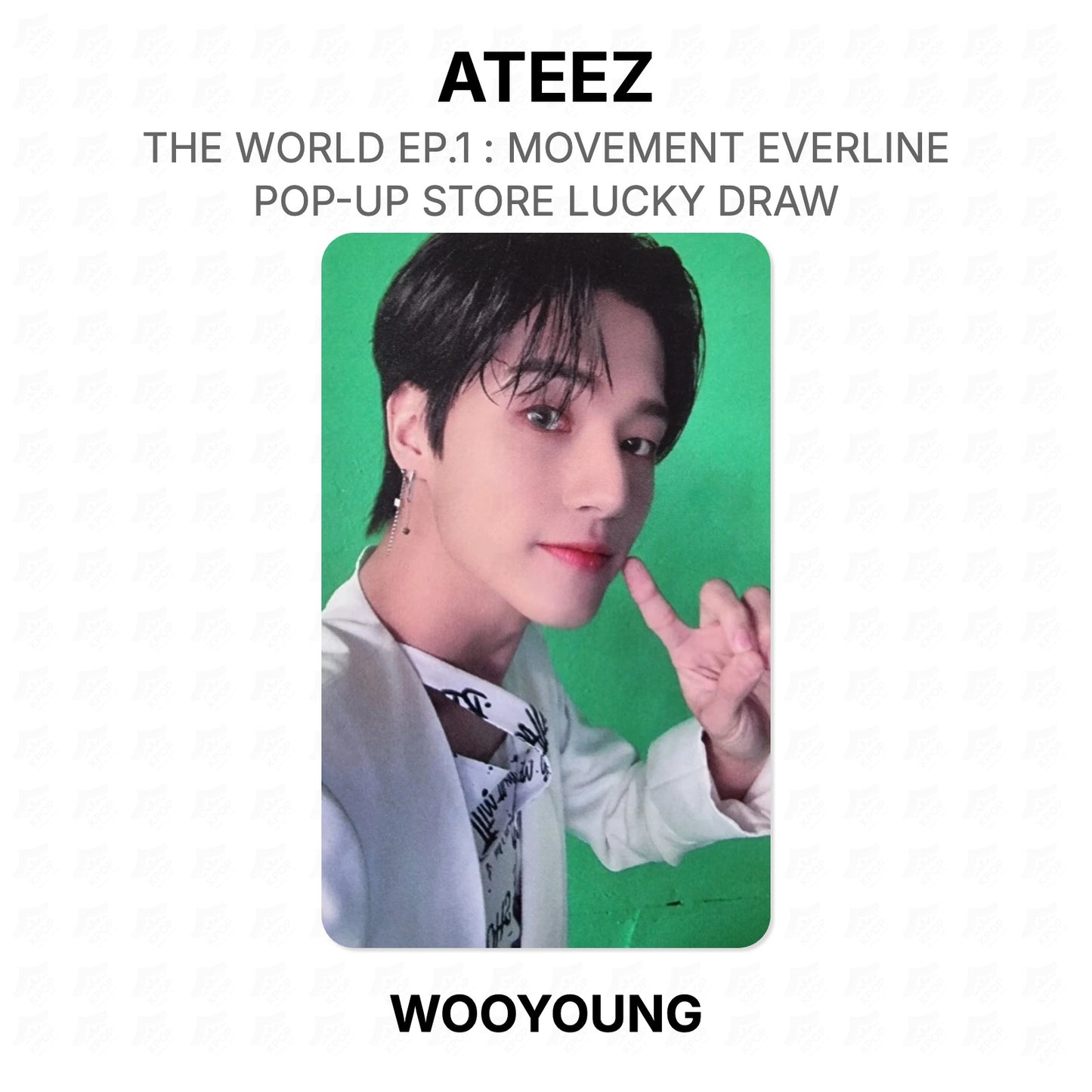 ATEEZ THE WORLD EP.1 : MOVEMENT EVERLINE POP-UP STORE LUCKY DRAW Official Photocard