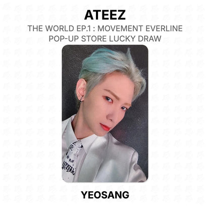 ATEEZ THE WORLD EP.1 : MOVEMENT EVERLINE POP-UP STORE LUCKY DRAW Official Photocard