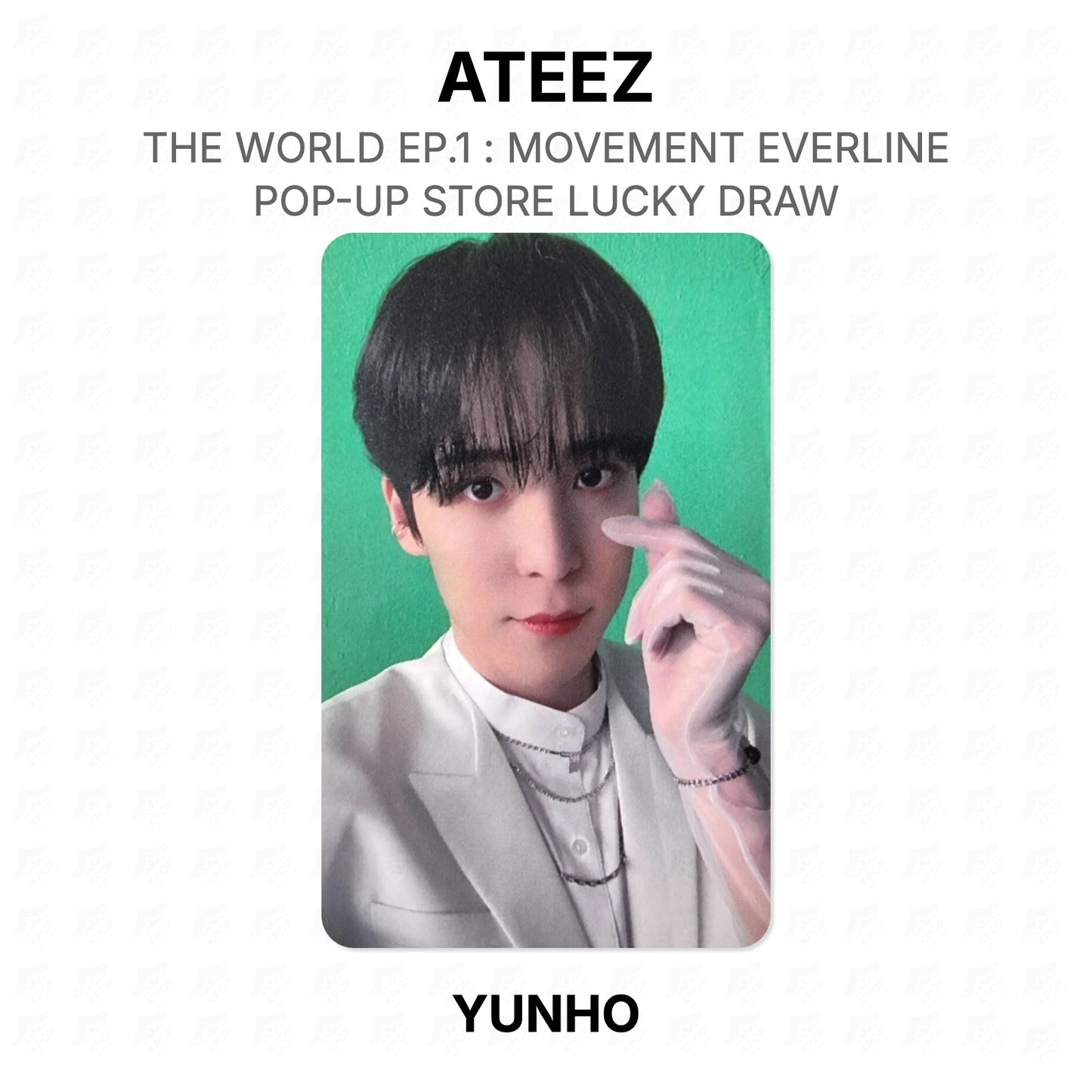 ATEEZ THE WORLD EP.1 : MOVEMENT EVERLINE POP-UP STORE LUCKY DRAW Official Photocard