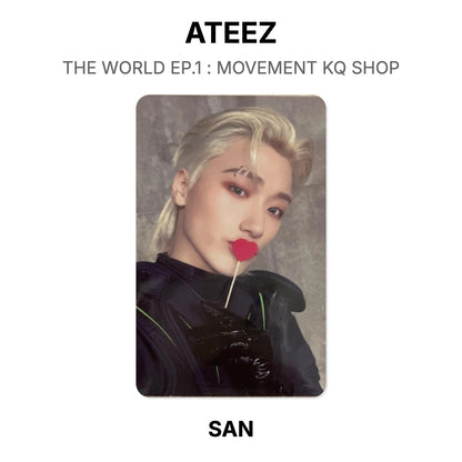 ATEEZ THE WORLD EP.1 : MOVEMENT KQ SHOP Official Photocard