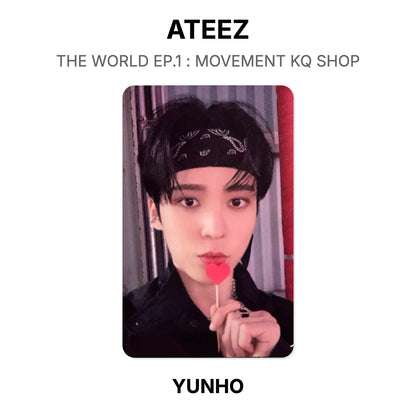 ATEEZ THE WORLD EP.1 : MOVEMENT KQ SHOP Official Photocard