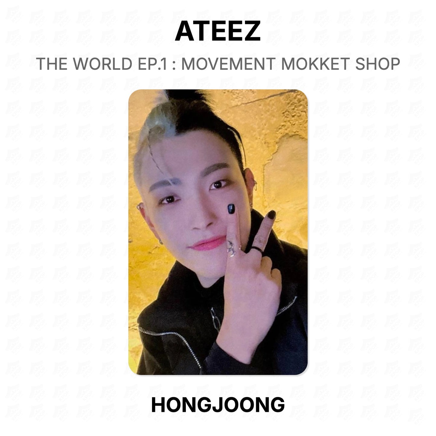 ATEEZ THE WORLD EP.1 : MOVEMENT MOKKET SHOP Official Photocard