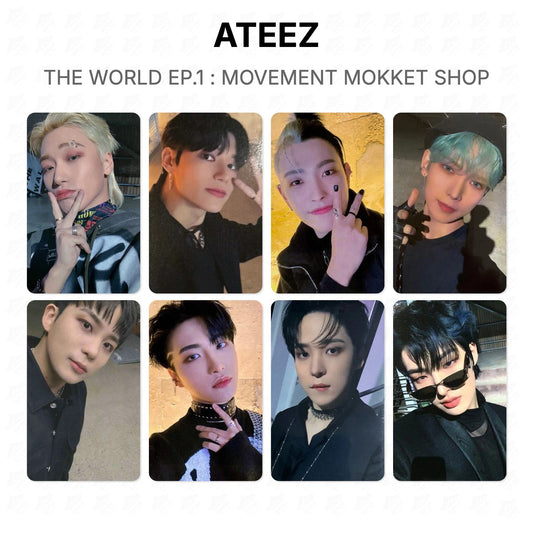 ATEEZ THE WORLD EP.1 : MOVEMENT MOKKET SHOP Official Photocard