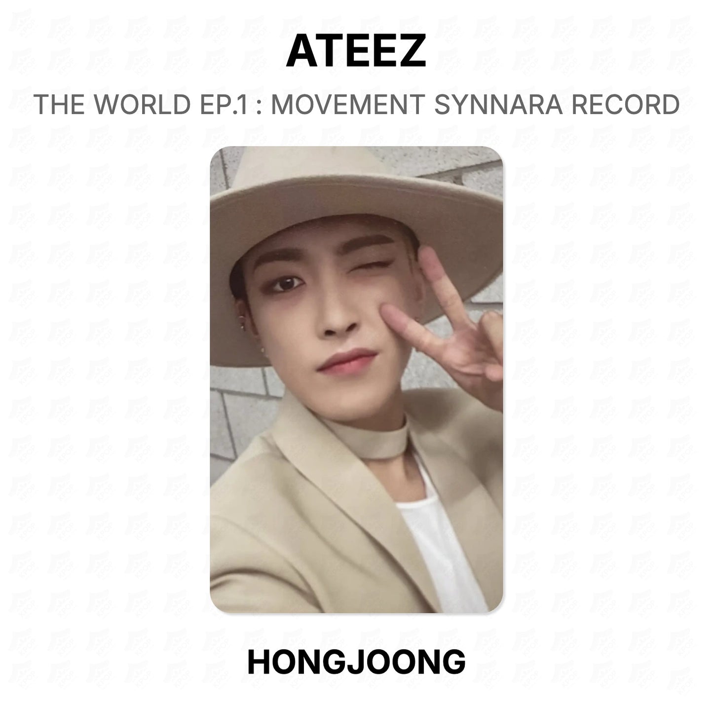 ATEEZ THE WORLD EP.1 : MOVEMENT SYNNARA RECORD Official Photocard
