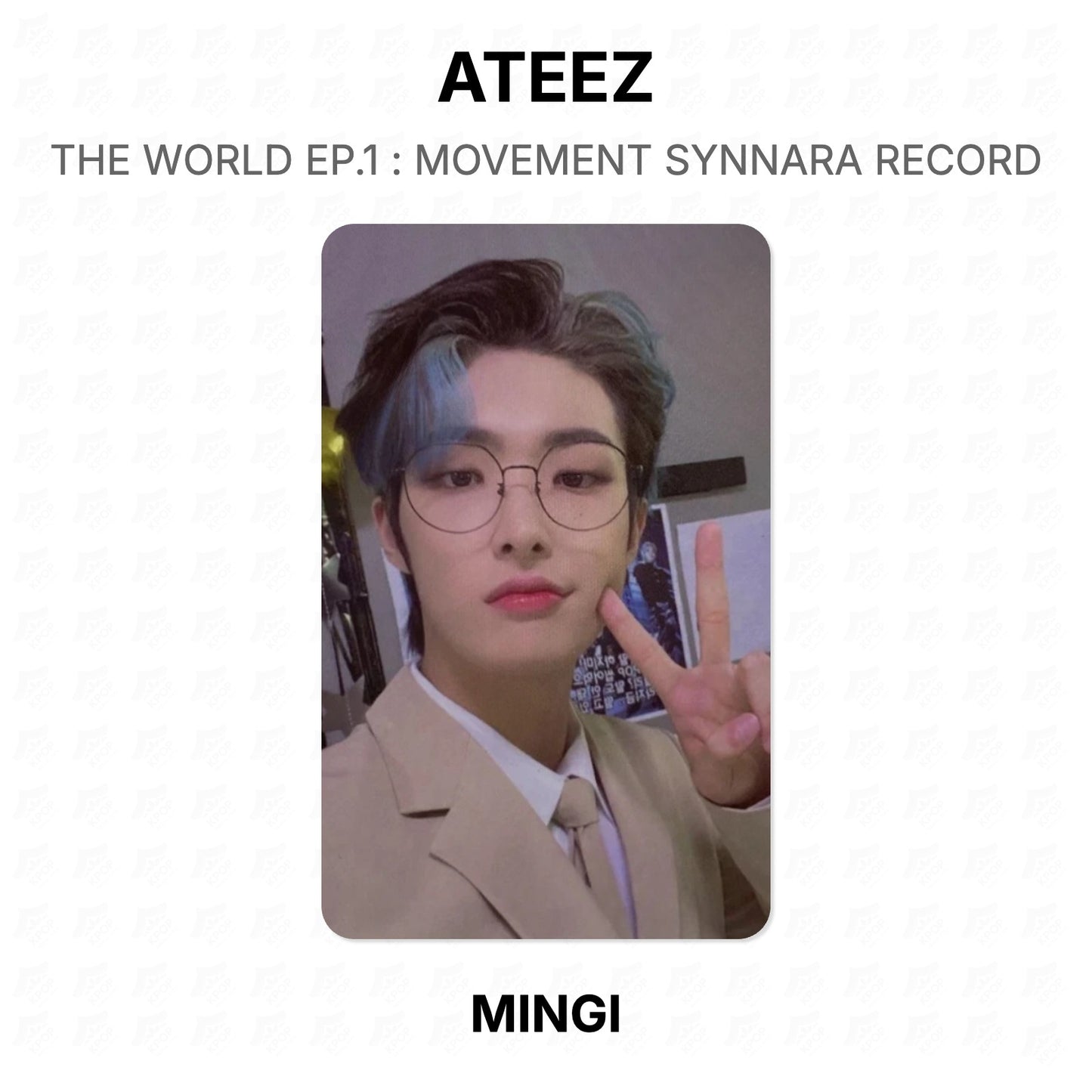 ATEEZ THE WORLD EP.1 : MOVEMENT SYNNARA RECORD Official Photocard