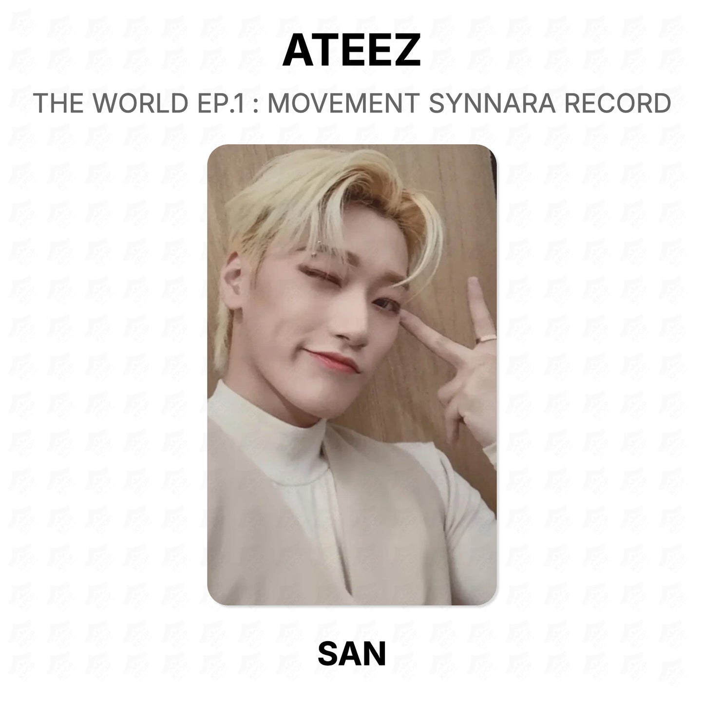 ATEEZ THE WORLD EP.1 : MOVEMENT SYNNARA RECORD Official Photocard