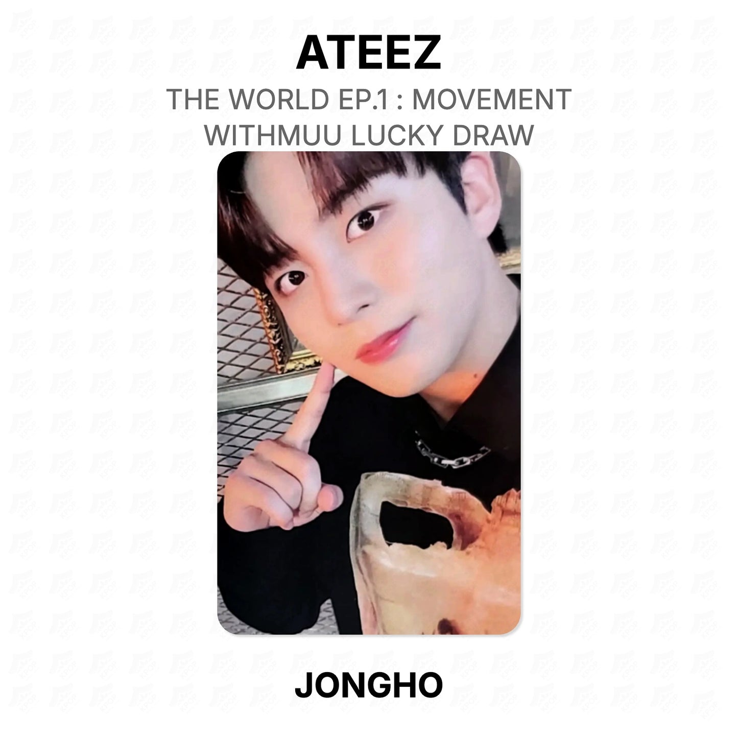 ATEEZ THE WORLD EP.1 : MOVEMENT WITHMUU LUCKY DRAW Official Photocard