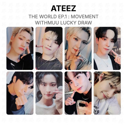 ATEEZ THE WORLD EP.1 : MOVEMENT WITHMUU LUCKY DRAW Official Photocard