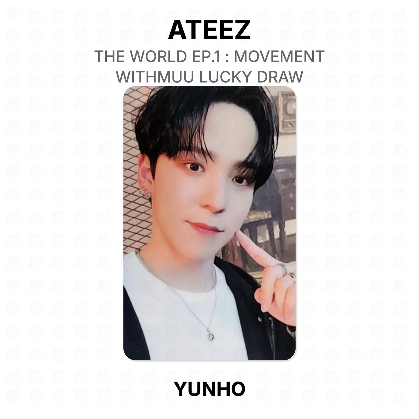 ATEEZ THE WORLD EP.1 : MOVEMENT WITHMUU LUCKY DRAW Official Photocard