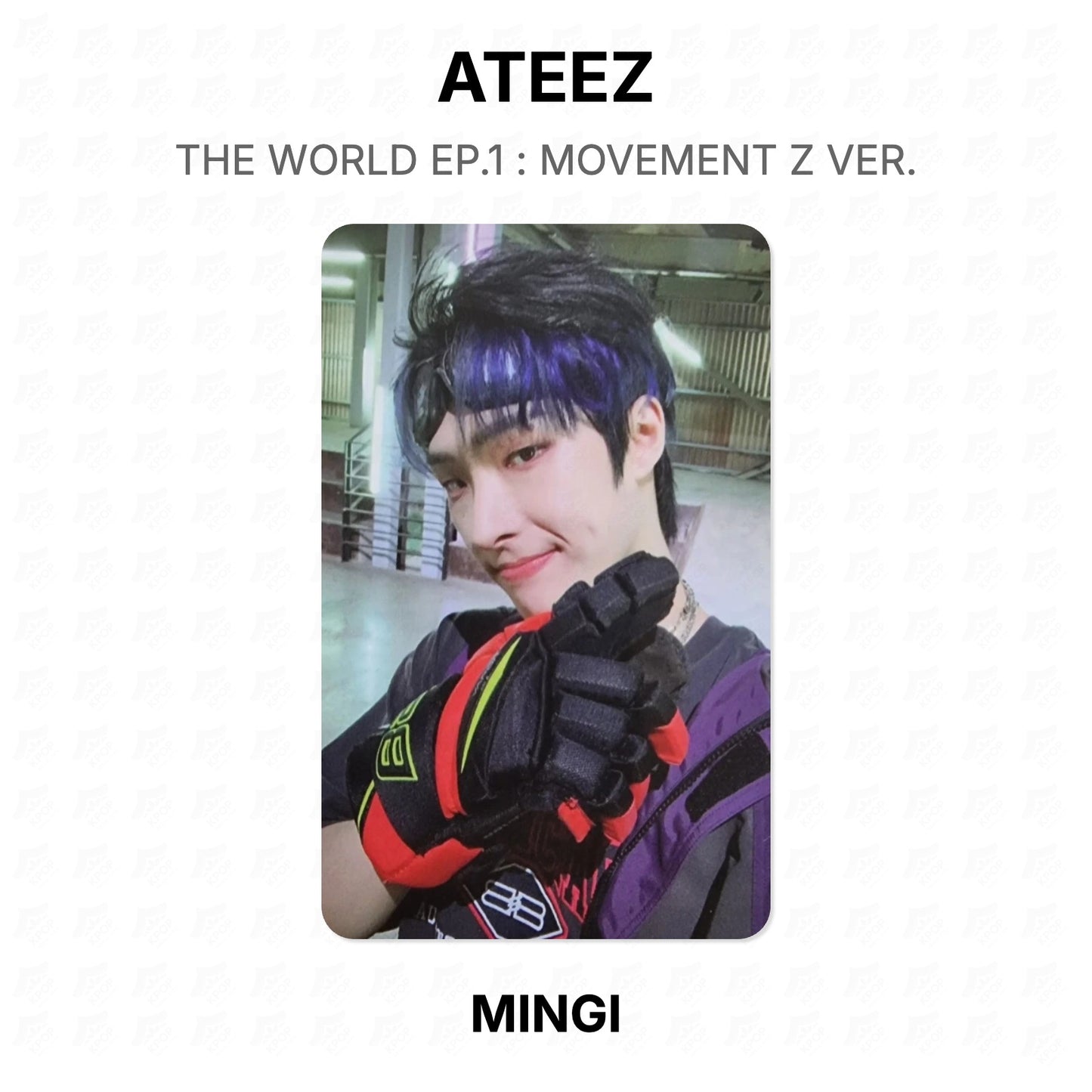 ATEEZ THE WORLD EP.1 : MOVEMENT Z VER. Official Photocard