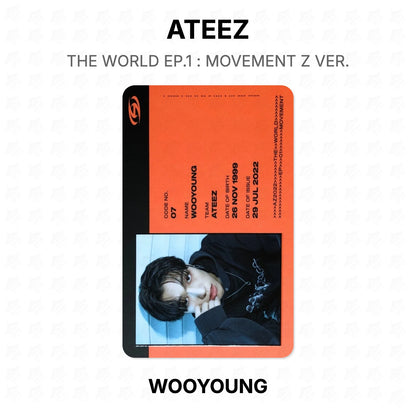 ATEEZ THE WORLD EP.1 : MOVEMENT Z VER. Official Photocard