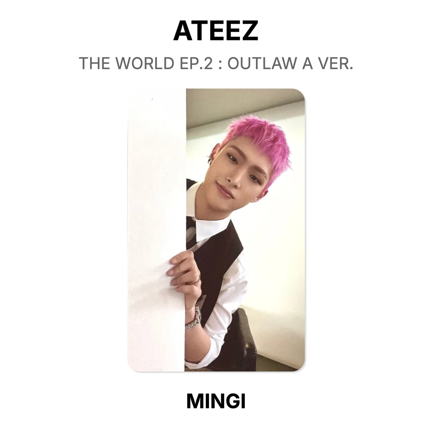 ATEEZ THE WORLD EP.2 : OUTLAW A VER. โฟโต้การ์ดของแท้