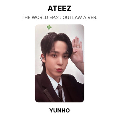 ATEEZ THE WORLD EP.2 : OUTLAW A VER. โฟโต้การ์ดของแท้