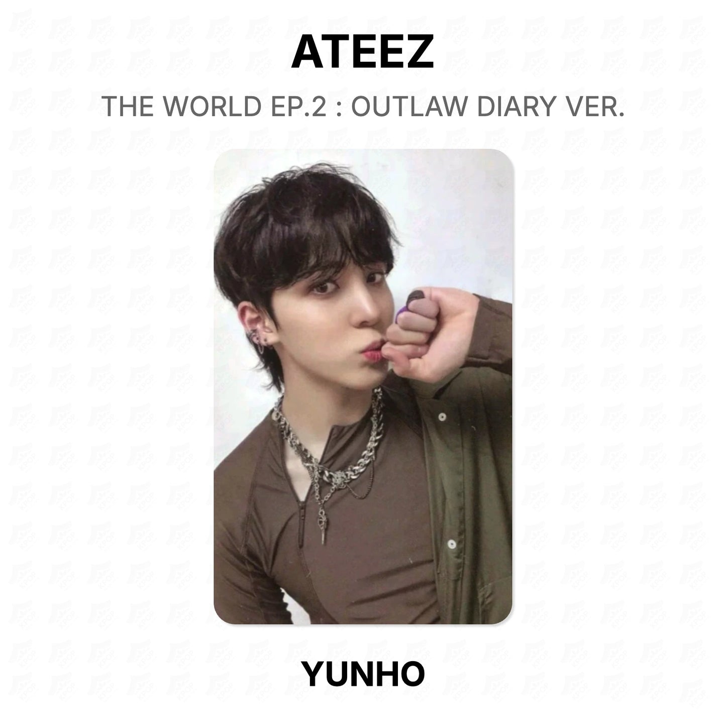 ATEEZ THE WORLD EP.2 : OUTLAW DIARY VER. Official Photocard