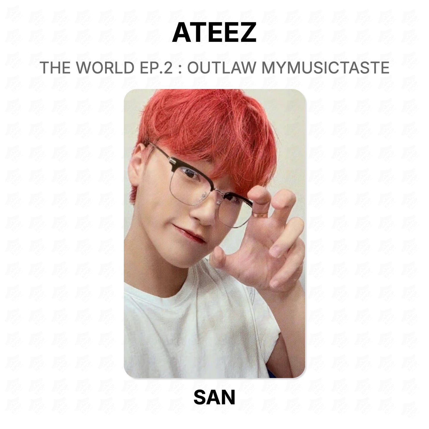 ATEEZ THE WORLD EP.2 : OUTLAW MYMUSICTASTE Official Photocard