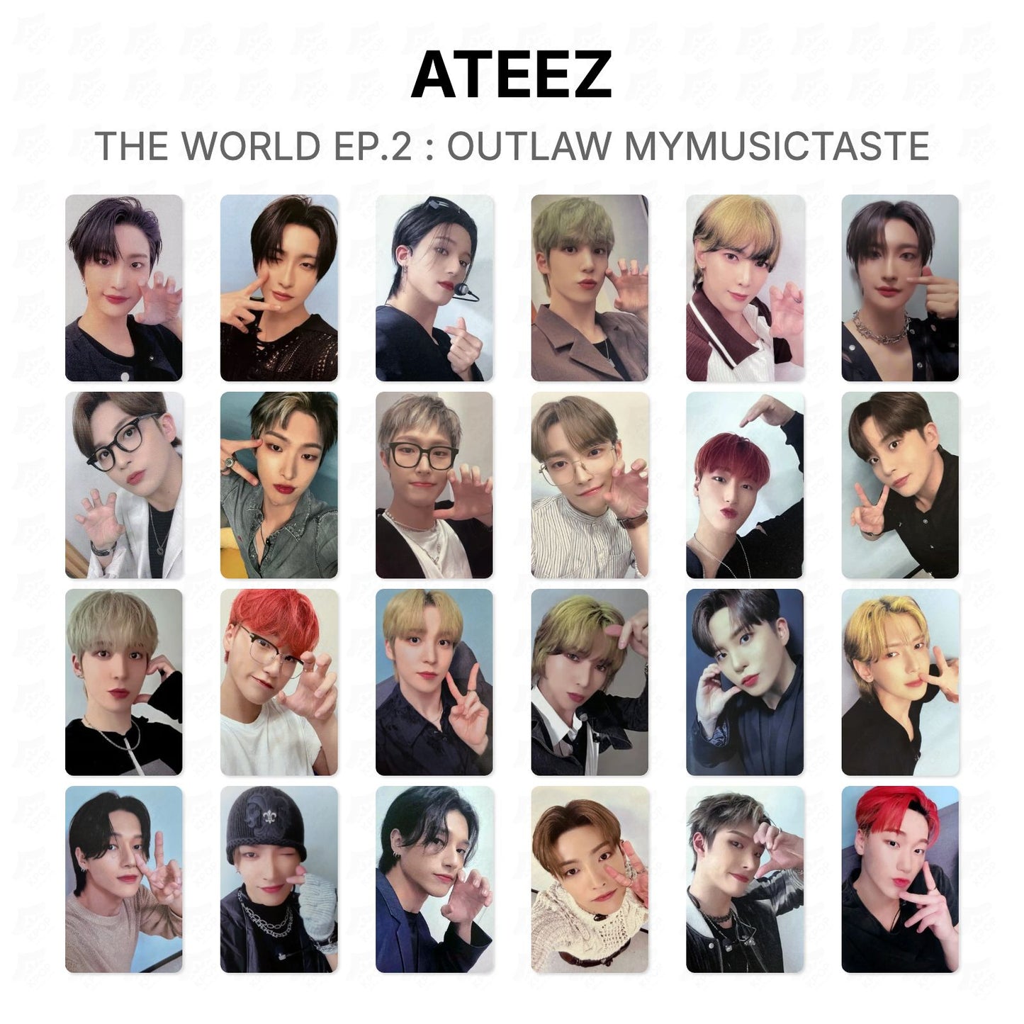 ATEEZ THE WORLD EP.2 : OUTLAW MYMUSICTASTE Official Photocard
