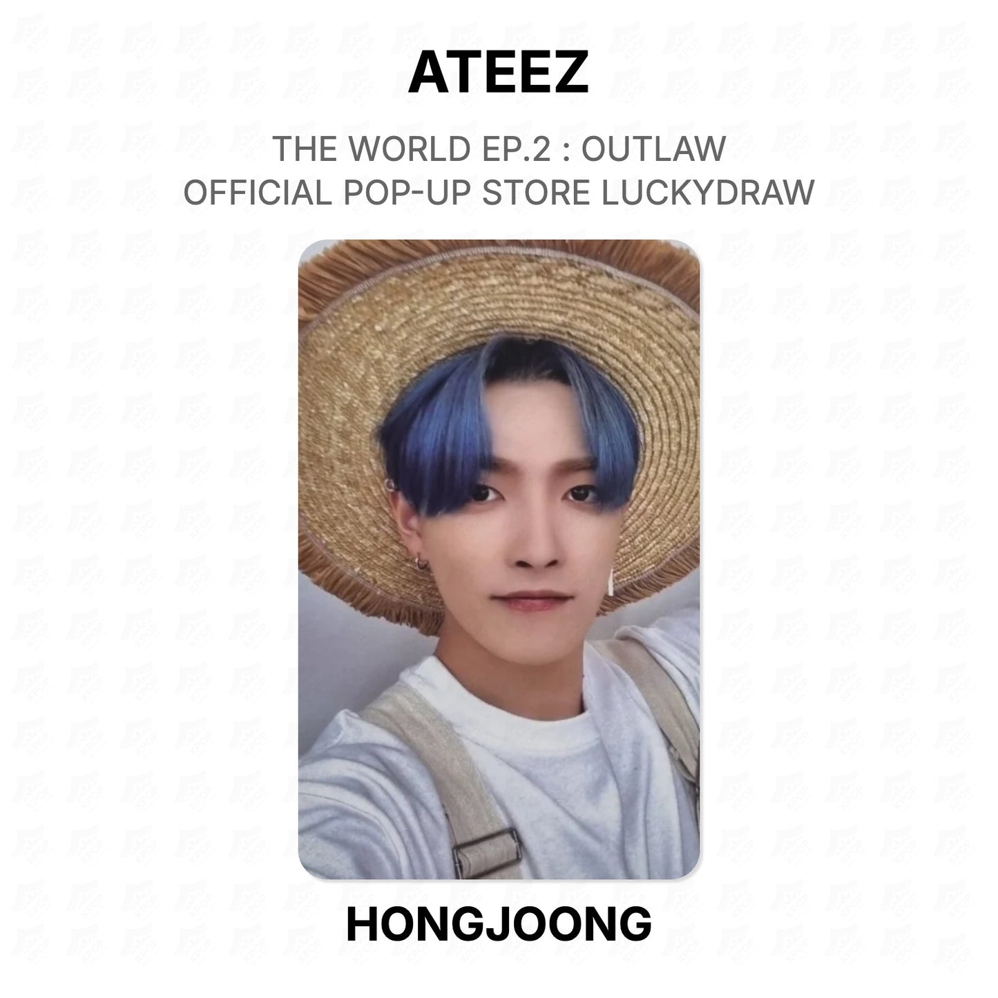 ATEEZ THE WORLD EP.2 : OUTLAW OFFICIAL POP-UP STORE LUCKYDRAW Official Photocard