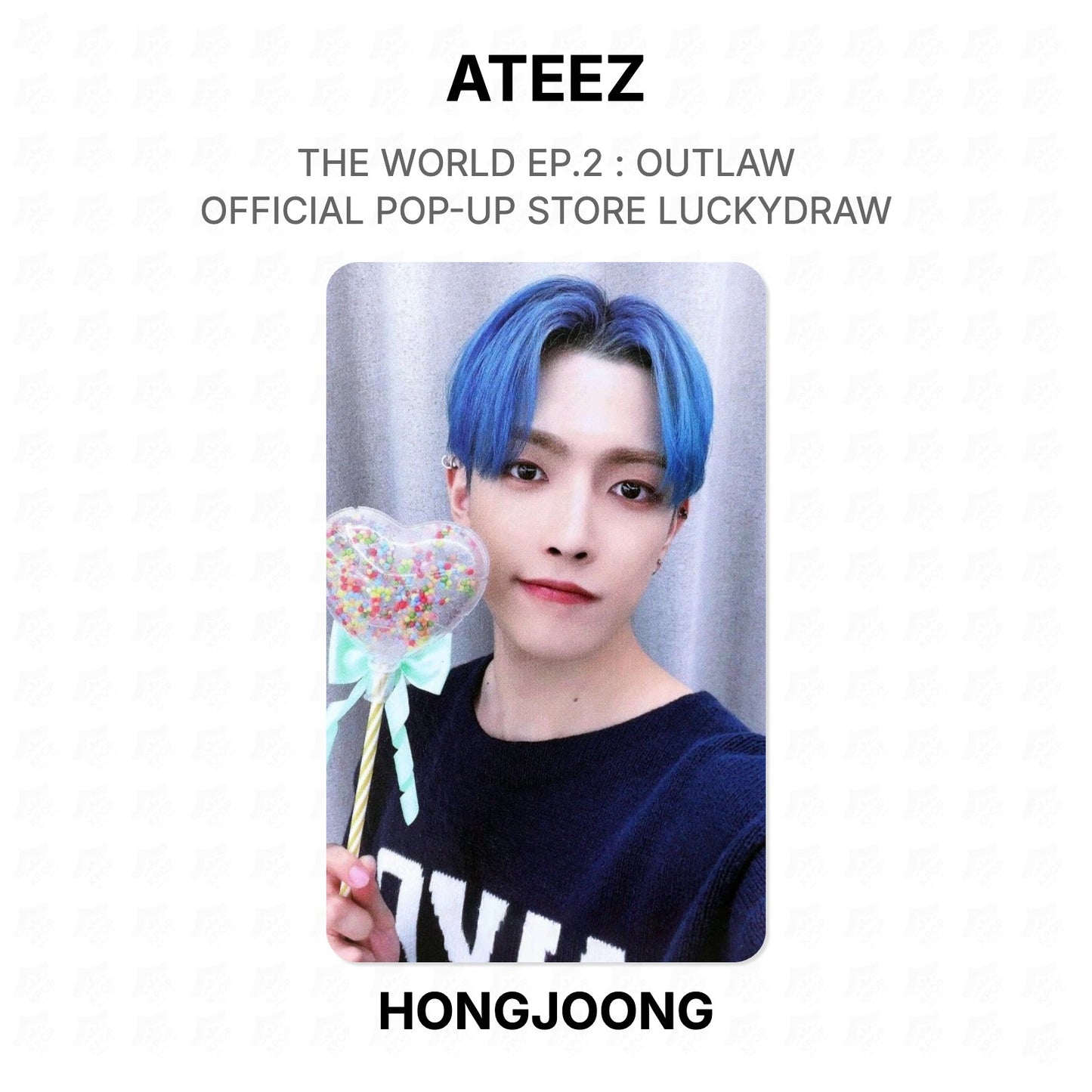 ATEEZ THE WORLD EP.2 : OUTLAW OFFICIAL POP-UP STORE LUCKYDRAW Official Photocard